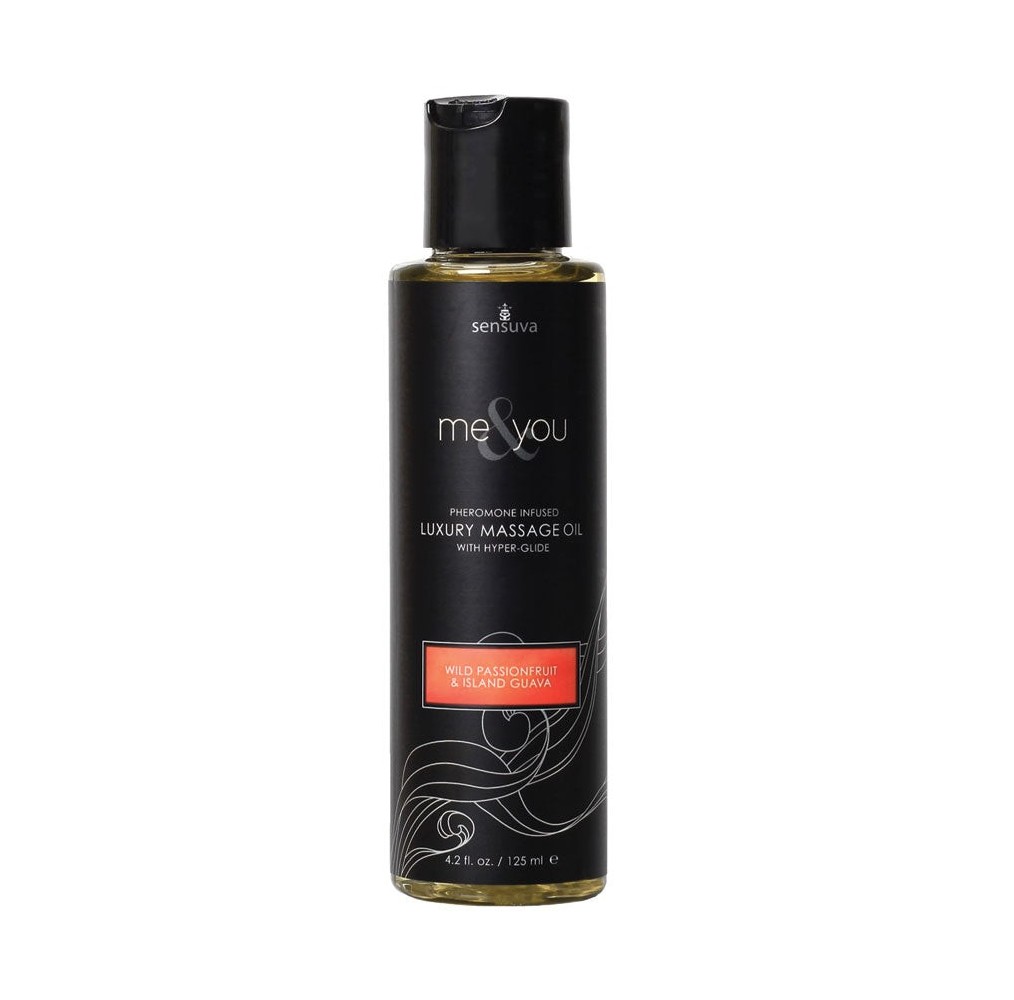 Sensuva Me & You Luxury Massage Oil-Passion Fruit/Guava 4.2oz